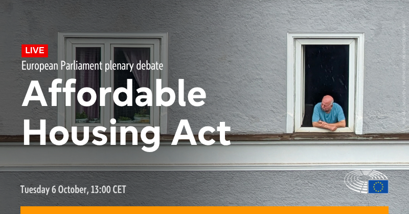 EP_SingleMarket's tweet photo. 🔴 Ongoing debate #EPlenary with Council &amp; Commission on the  Affordable Housing Act 

https://t.co/k8tCIhud9O https://t.co/WzQ2qROgIN