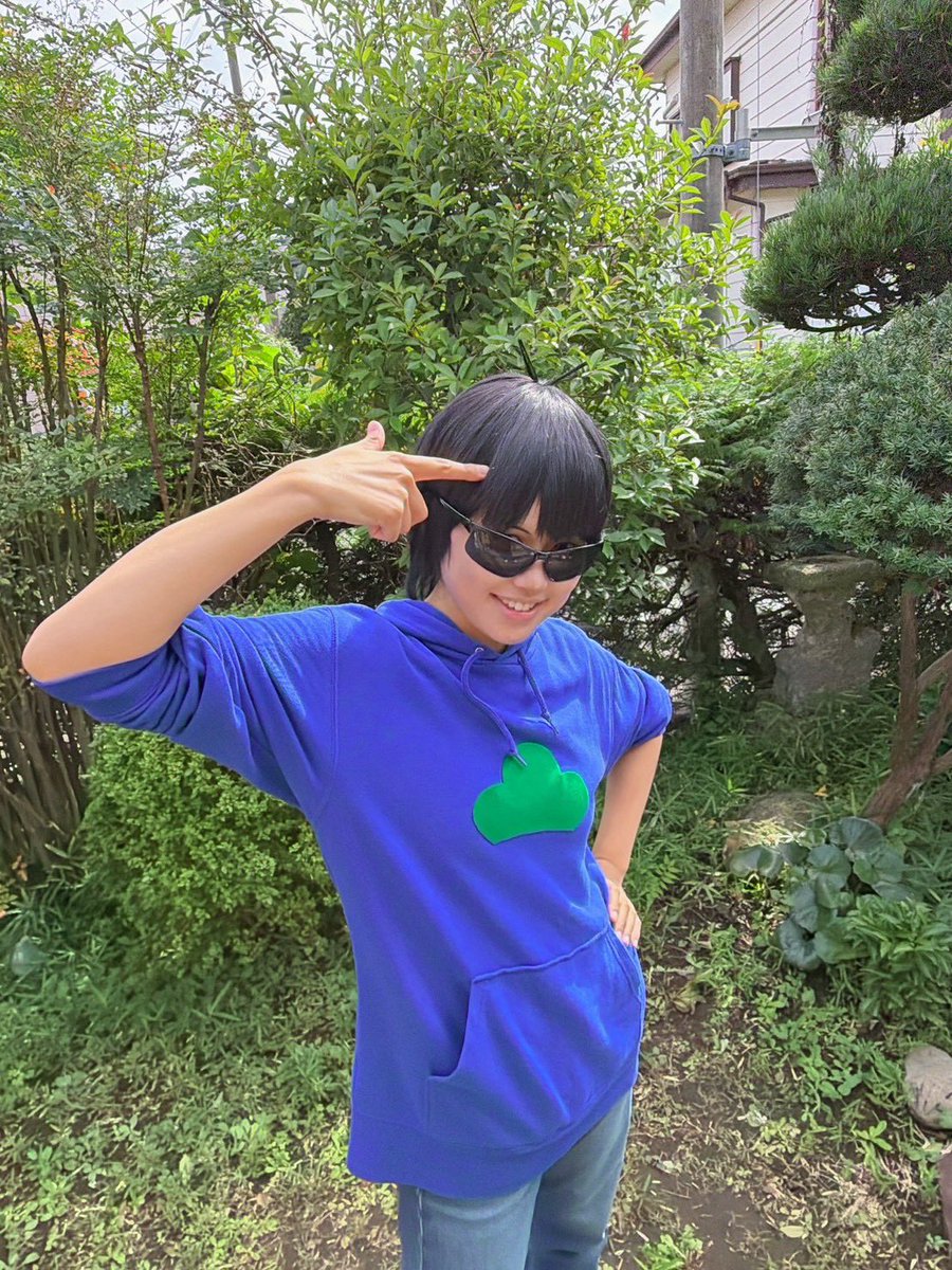 sati_sa_'s tweet photo. osmt💙/Cosplay

おそ松さん11周年おめでとうございます🎉
祝砲のバーン💥

 #限界松野家併せ_1003 
 #カラ松コスプレ https://t.co/Kl7RsI3dmJ