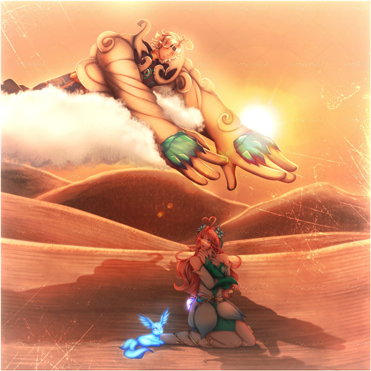 kimmycantkill's tweet photo. "If the desert sun's too much, I'll give you some shade, Floryn!" #mobilelegends #mlbb #mobilelegendsbangbang #soryn #soraxfloryn #florynxsora #soramlbb #florynmlbb #mobilelegendsfanart https://t.co/RRwCT2gkfO