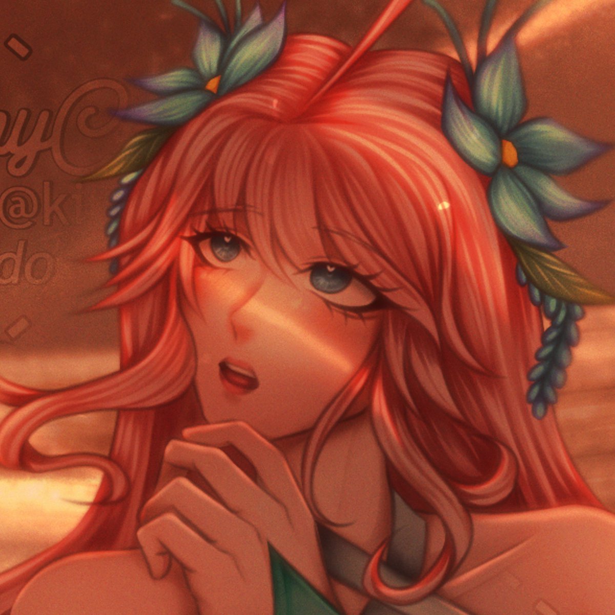 kimmycantkill's tweet photo. "If the desert sun's too much, I'll give you some shade, Floryn!" #mobilelegends #mlbb #mobilelegendsbangbang #soryn #soraxfloryn #florynxsora #soramlbb #florynmlbb #mobilelegendsfanart https://t.co/RRwCT2gkfO