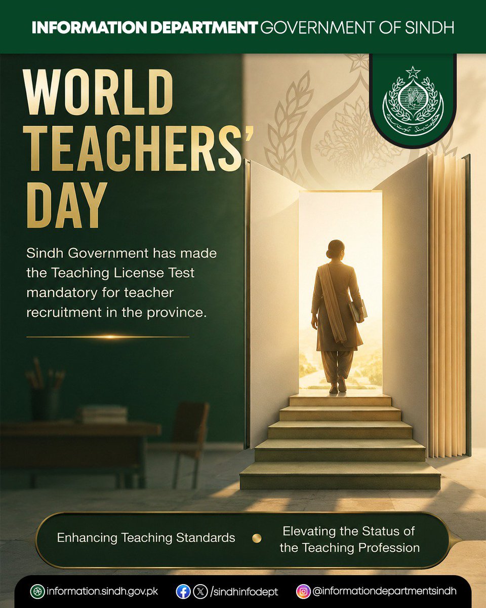 FayazAhmed108's tweet photo. Education changes lives, and teachers make that change possible.
#EducatingSindh #WorldTeachersDay https://t.co/ku8PutXQGP
