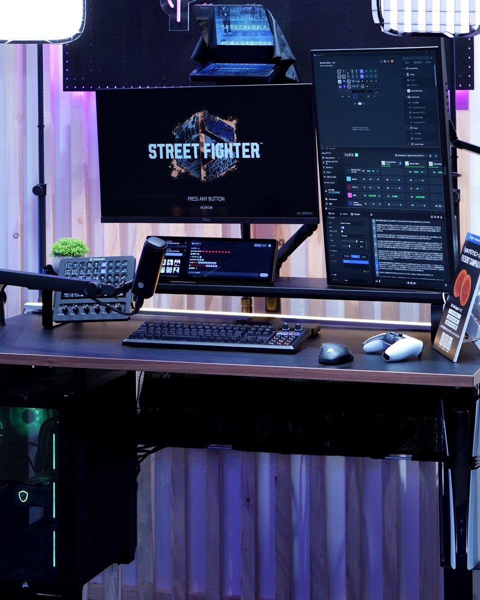 preducts_inc's tweet photo. PREDUCTS at TOKYO GAME SHOW 2026

幕張メッセで開催された「TOKYO GAME SHOW 2026」のElgatoブースにてPREDUCTS DESKをご活用頂きました。

METRO、POLARの二台にさまざまなElgato製品を組み合わせ、コンセプトの異なる2つのクリエイターデスクを構築されています。

#TGS2026 https://t.co/HB6H9n0q36