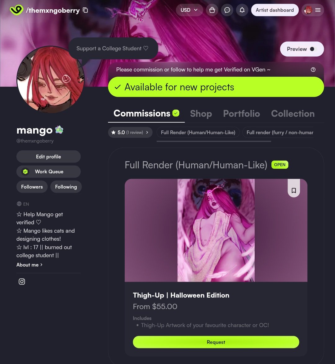 themxngoberry's tweet photo. @dandyinna Hihi, After so many months I got my first ever commission and after that its been silent again. I hope to get some soon! ♡
Here's my Vgen: https://t.co/wPvaWI0Fxu https://t.co/xraQcmMlv7