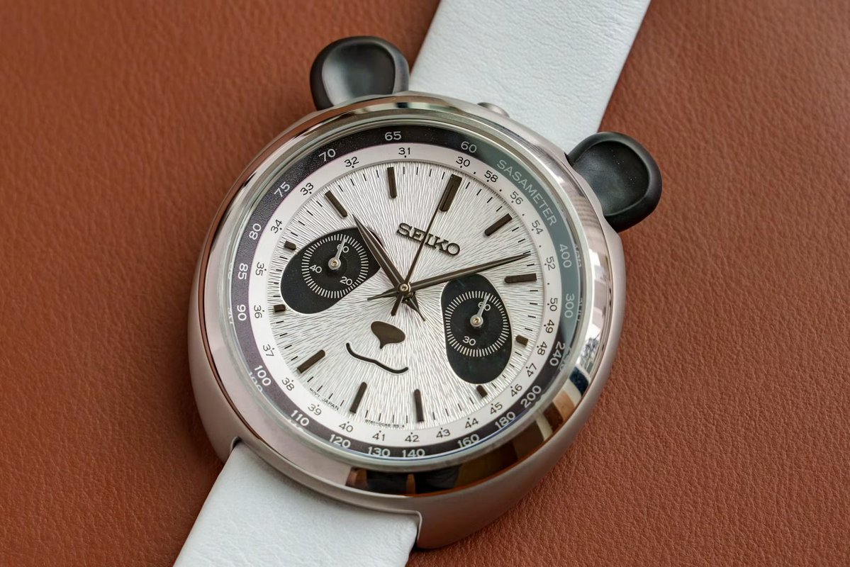 BhorneandCo's tweet photo. News:Seiko actually made the panda watch.

A concept from Seiko's 2024 Power Design Project has now become a real production watch.

The new Power Design Project Panda Chronograph takes the idea pretty literally panda face, ears and all  while using a 43mm stainless-steel case and a quartz chronograph movement.

Only 5,000 pieces will be made.
Honestly, I like seeing Seiko do things like this.

Not every watch needs to take itself seriously.