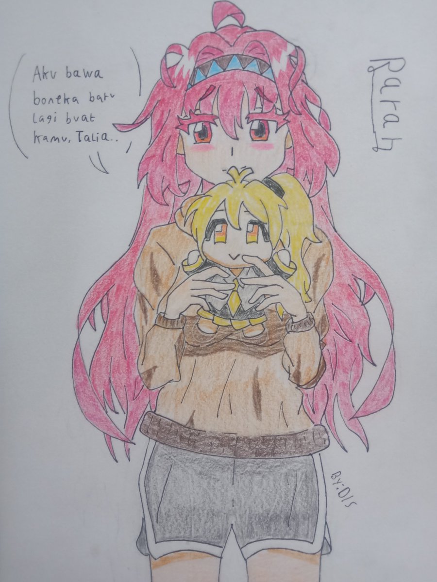 My_Name_Is_Dis's tweet photo. Rarah my OC's who is giving you an Akita Neru dolls.

#akitaneru #funart #oc https://t.co/5hmaEYNpmY