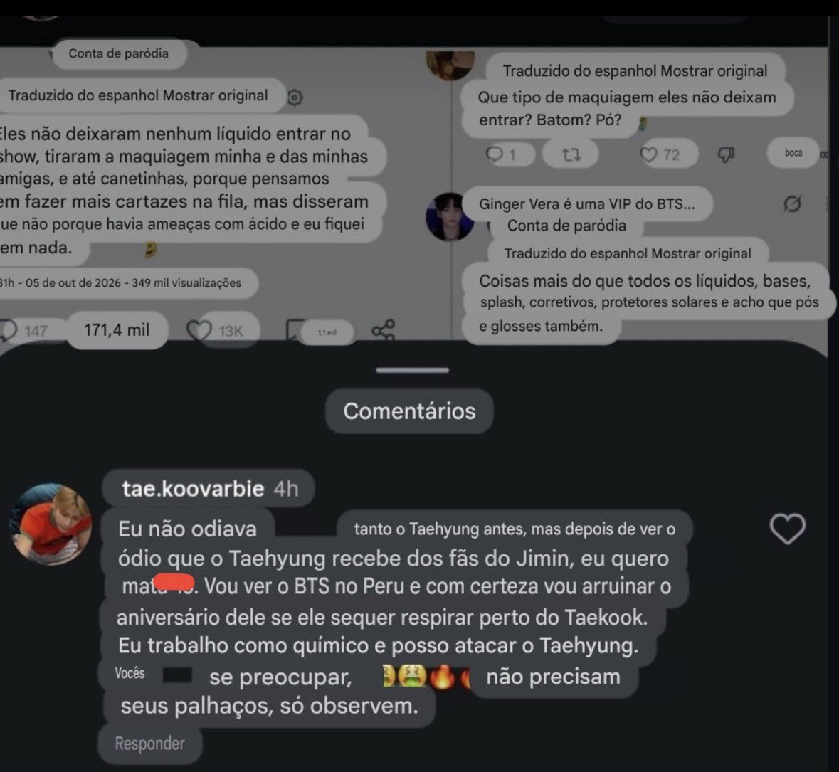 frsecg's tweet photo. ❕atenção aqui ❕
 
COPIA + COLA 🚨

We urge @BIGHIT_MUSIC @HYBEOFFICIALtwt to take urgent action and make Jimin safety their utmost priority following these threats of physical harm

PROTECT JIMIN
PROTECT YOUR ARTIST
BIGHIT AND HYBE TAKE ACTION
#ProtectJimin #ProtectYourArtist https://t.co/QnnLAKiM3D