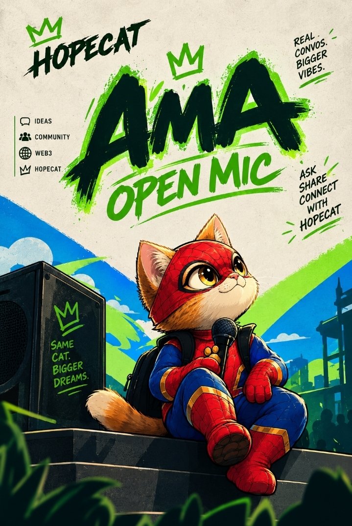 H0PECAT's tweet photo. Tonigh we opening the mic 🎙️

🕘 9:00 PM WAT
🎙️ Hopecat AMA Open Mic

Bring your questions and thoughts

See you there. https://t.co/uhPMIi4CWI
