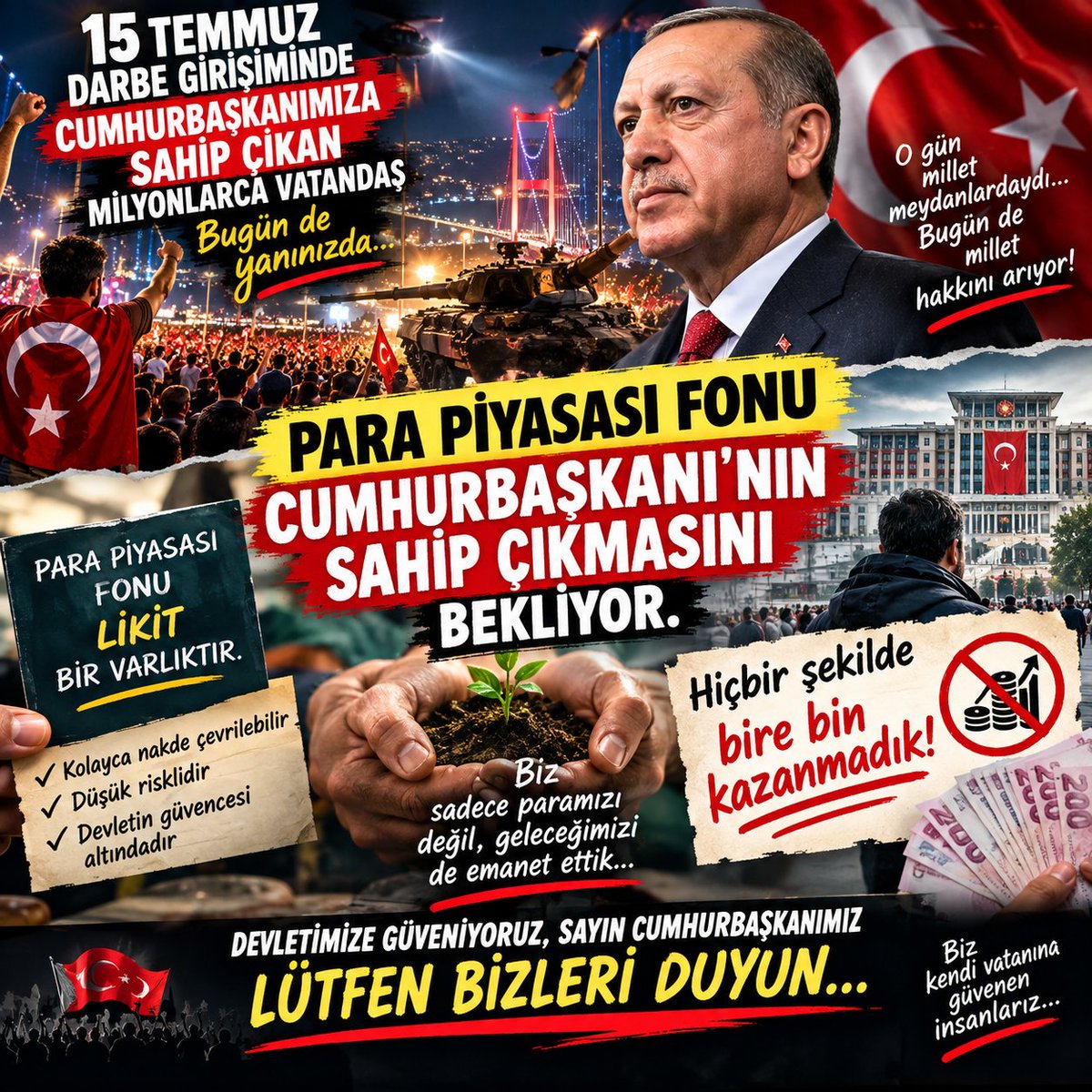 zkanYener9's tweet photo. Bu süreçte en cok yıpranan kesim  Para piyası fonu. Dur lütfen bu süreç bizleri bitirdim  Paramıza ulaşmak istiyoruz. 
#cumhurbaşkanımppfyitamödetir https://t.co/pBQOoAGEKu