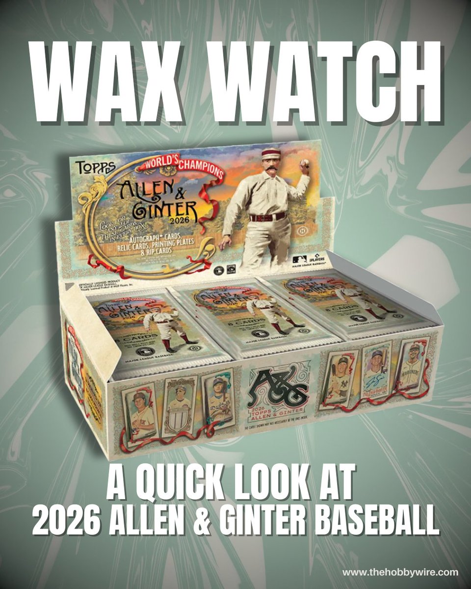 TheHobbyWire's tweet photo. Allen & Ginter gets a mixed reception every year.

For some, it's their favorite set on the calendar. Others can't stand the amount of non-sport jammed into it.

We're firmly in the latter camp.

But can a rookie class this good change our minds?
#sportscards #AllenandGinter
@CardPurchaser