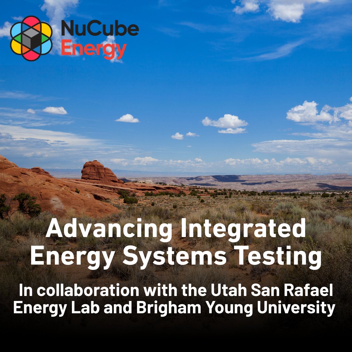 NuCubeEnergy's tweet photo. NuCube Energy is advancing integrated energy systems testing at the Utah San Rafael Energy Lab with @BYU researchers.

The new test platform will support validation of high-temperature heat, energy-conversion, and industrial applications.

Read more: https://t.co/pIAm6dB1ZW https://t.co/6JLvJGkLhp