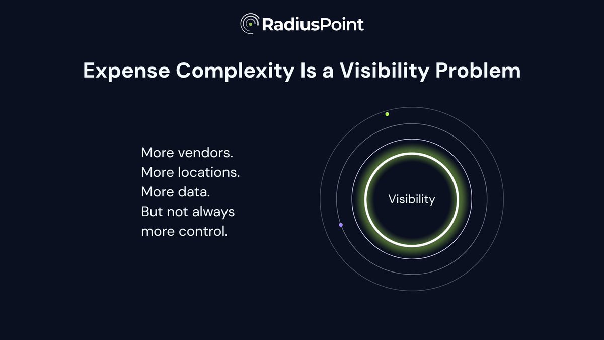 RadiusPoint's tweet photo. Growth can make expense data harder to manage. Centralize telecom, wireless, IT, and utility costs for clearer visibility and stronger financial decisions.

#ExpenseVisibility #RadiusPoint https://t.co/smFrKMMpC4