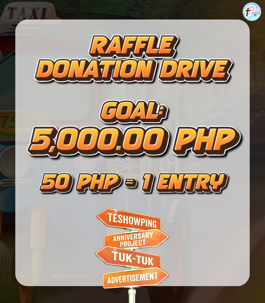 TeshowPingProj's tweet photo. TESHOWPING 1ST ANNIVERSARY PROJECT 🤍

🎁 DONATE • REACH A GOAL • UNLOCK A PRIZE!

Want to help make our TeshowPing 1st Anniversary Project happen while getting a chance to win? 

Join our Raffle Donation Drive!

✨ HOW TO JOIN:
• Donate through our official donation form.
• Your donations will be accumulated throughout the donation period.
• Every ₱50 in accumulated donations = 1 giveaway entry.
• You can donate multiple times and earn unlimited entries!
• Every time we reach a donation goal, a new giveaway prize will be unlocked.
• All eligible entries will be included in the corresponding giveaways for the unlocked prizes.

🎟️ EXAMPLE:
₱50 = 1 entry
₱100 = 2 entries
₱150 = 3 entries
₱500 = 10 entries

📅 DONATION DEADLINE: November 10, 2026
🎉 WINNERS ANNOUNCEMENT: November 25, 2026

🔗 DONATION FORM:
https://t.co/TLTHVgppfj

Every donation brings us closer to making this project happen and helps us bring Philippine fans’ love to Bangkok. 🇵🇭➡️🇹🇭

Donate as many times as you want, collect more entries, and help us unlock more prizes! 🤍

More details about the giveaway prizes and winner selection will be announced soon. Stay tuned! 👀

#TeshowPing #TeshowPingProjectHQ