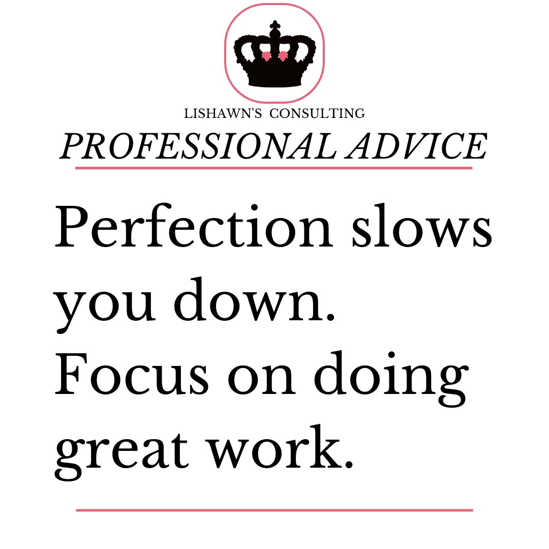 LishawnConsult's tweet photo. Are you focused on perfection or doing great work? Comment below👇
#lishawnsconsulting
#lishawn
#great
#likeforlikes
#like4like https://t.co/28IG93RW3I