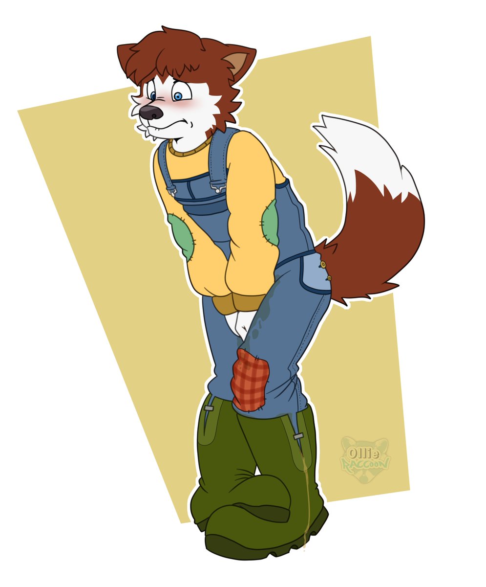 henrythehusky91's tweet photo. Oh no oh no can't hold it  *hissssss* eeep im peeing my pants can't stop it 😳 

Commission i got from @OllieRaccoon thank you so much https://t.co/mzzjaGC3Jv