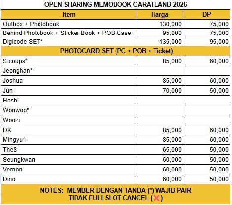 byberich's tweet photo. OPEN SHARING CARATLAND MEMORYBOOK 2026

🩵Sharing (detail di gambar)
🩵Fullset 1.020k dp 800k (est 1kg)

📍DOM MALANG
✅ Ada GO
✅ CO 🍊
✅ Bersih Ina (Incl EMS+Tax)
❌ Excl. Shipping ke rumah, packing &amp; adm oren

TIDAK FULLSLOT CANCEL (❌)

‼️NO HNR/CANCEL‼️

Order by DM/PC https://t.co/ffp5dZCeCg