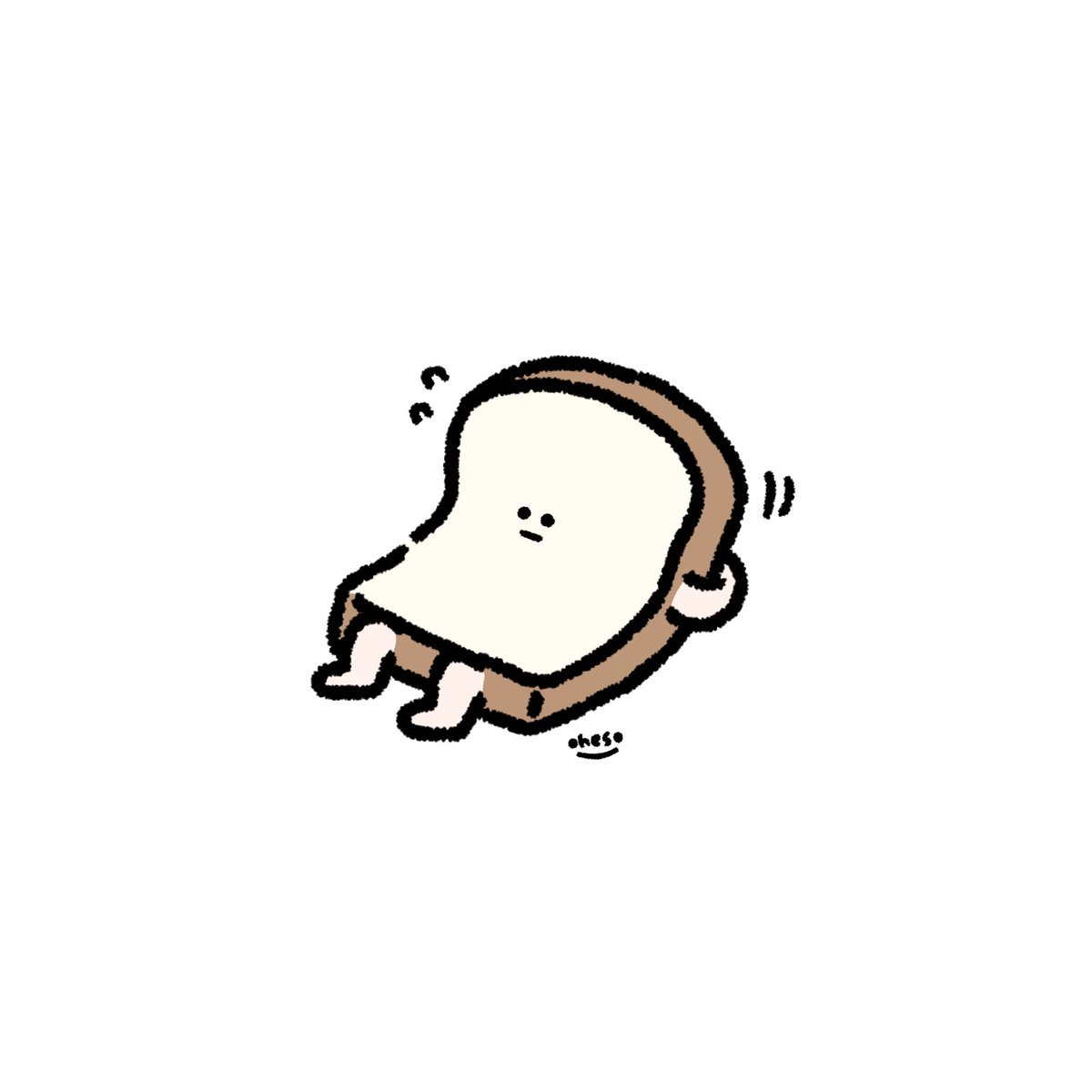 ohesooooooo's tweet photo. パンプアップ💪🍞

 #ゆるいイラスト  #illustrationㅤ 
 #oheso_planet  #食パン星人 https://t.co/Jc7qCROCXR