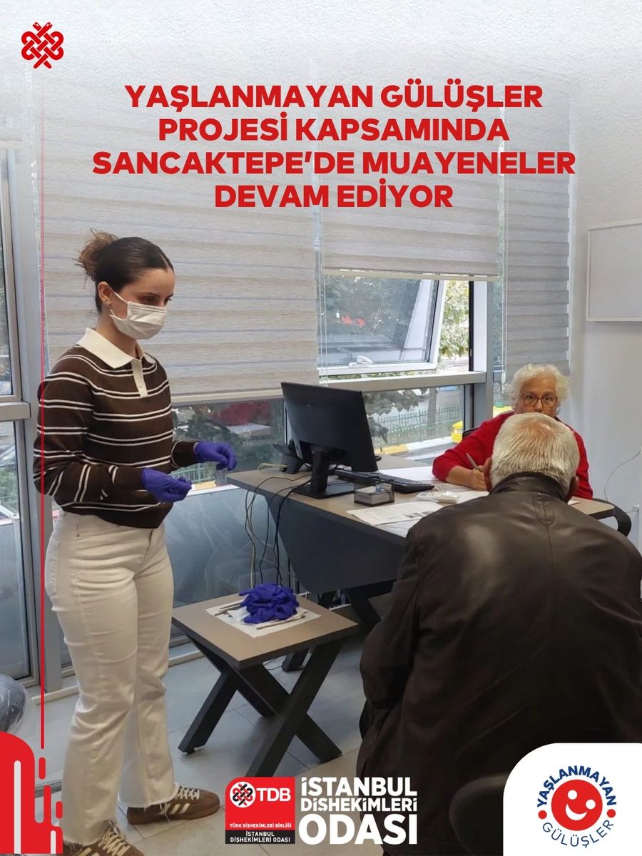 idoyayin's tweet photo. İDO ile Sancaktepe Belediyesi işbirliğinde yürütülen “Yaşlanmayan Gülüşler” projesi kapsamında,  29 Eylül 2026 tarihinde yapılan muayenelere dişhekimleri Damla Akça, Ayşegül Erkoç ve Zerrin Küpçü’den oluşan ekip katıldı. https://t.co/uBYXv6ASwx