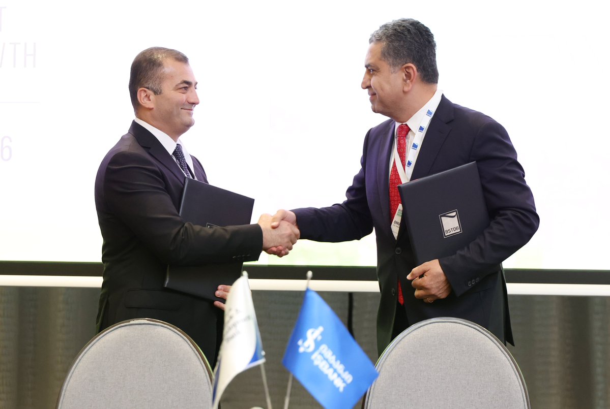 BSTDB's tweet photo. Expanding access to finance for Georgian businesses.
 
BSTDB and Isbank Georgia have signed a EUR 7 million SME facility to support investment, working capital and trade financing needs.
 
The agreement further strengthens the partnership between the two institutions and supports the continued growth and competitiveness of Georgia’s SME sector.
 
Learn more: https://t.co/e8yUzPeQdY