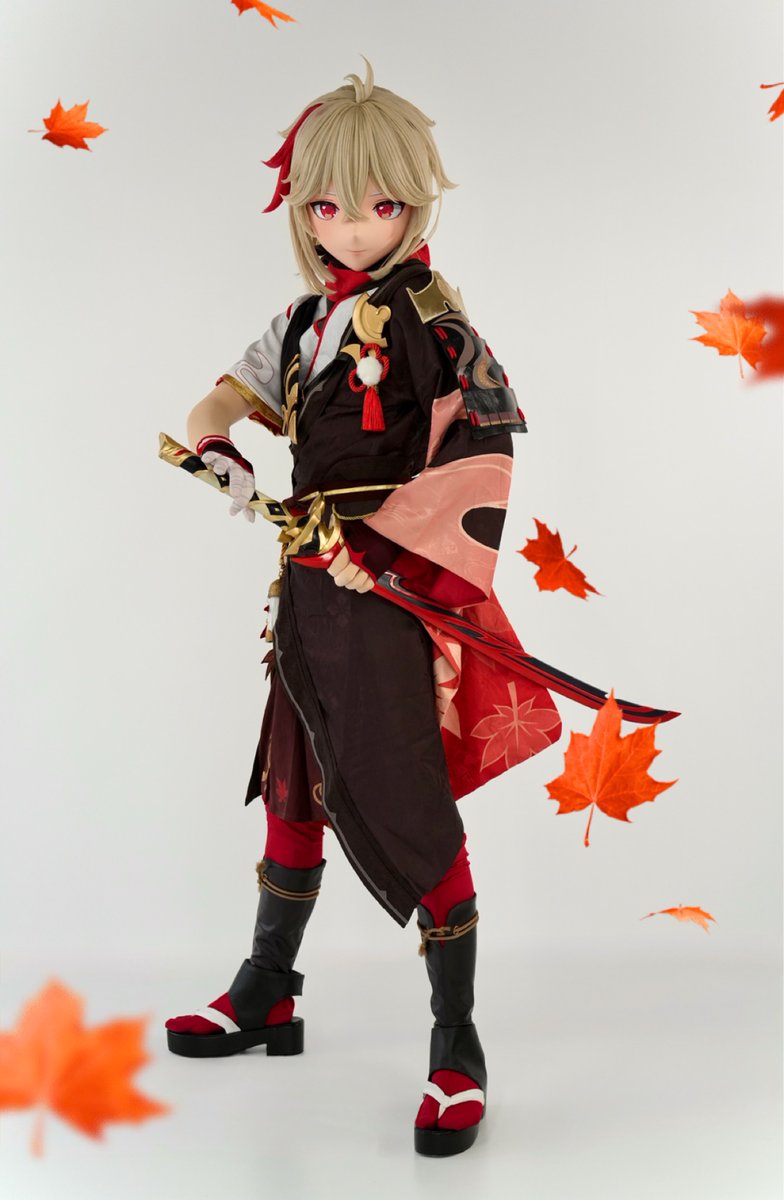 AsamuKig's tweet photo. ~ Kaedehara Kazuha ~

You'd like to know more about me, you say? 
Well, as you see, I am but a wandering samurai that you could have run into just about anywhere.🍁

#着ぐるみ #kigurumi 
#原神 #GenshinImpactㅤ https://t.co/NNHrJisFV8