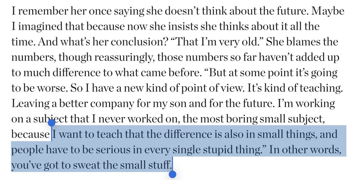 sasshion's tweet photo. life lessons from miuccia prada: on ambition, continual progress, love… and sweating the small stuff

(new bof interview) https://t.co/YztYvnig4B