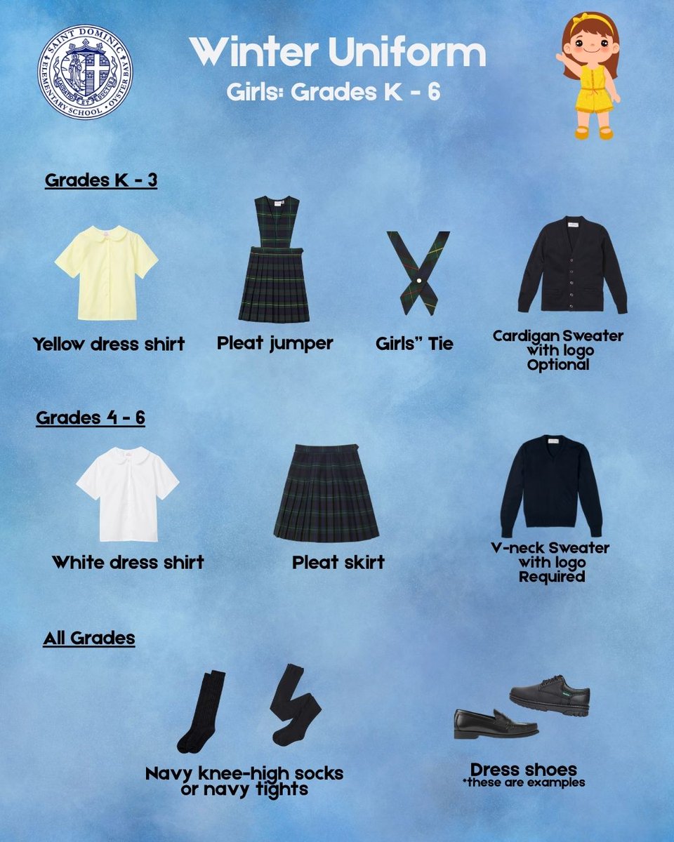 stdomsob's tweet photo. The leaves are changing and it's time for our Bayhawks to layer up! 🍂🦅

Next week, on 10/13, our students will officially switch to the winter uniform. Take a look at our guide to be sure your kiddo is ready for the seasonal switch! 💙 https://t.co/ABYL6V5WZP