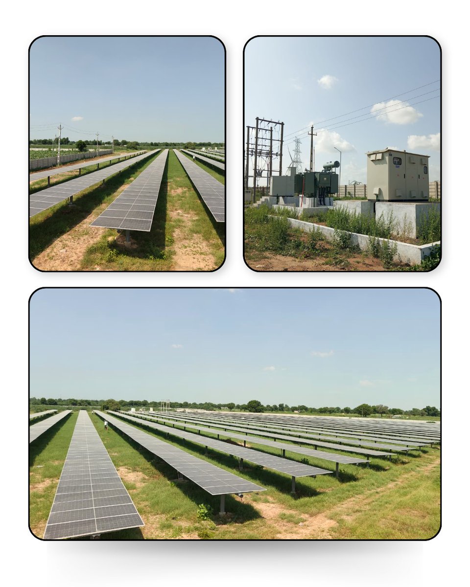 greenpilloffc's tweet photo. ☀️ Another Milestone in Clean Energy!
Ashnisha Industry Limited – Captive Solar Project
🔋 1.50 MW DC
⚡ 1.75 MW AC
🔌 66KV
📍 Banaskantha, Gujarat
Driving industrial clean energy through solar EPC execution
Your Solar Project. Our Execution.
#CaptiveSolar #SolarEnergy  #SolarEPC https://t.co/hUbntzmvfr