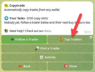 duta_crypto's tweet photo. Cara setting bot trading otomatis melalui Bot Dawn. Kita setting agar auto open posisi, close, setting SL dan TP.

Biar gk bingung. Disini saya contohkan cara copy trade para top trader Fomo atau Pump Fun.

✅ AKUN DAWN

- https://t.co/x8koN8IkB9
- Menu "Deposit"
- Pilih network
- Pilih token, misal USDC
- Lakukan deposit

Disini kamu bebas deposit di jaringan apapun. Krn sistem Dawn akan otomatis menyesuaikan token apa yg nantinya akan kamu beli.

✅ COPY TRADE

- Buka bot
- Menu "Copytrade"
- Pilih "Top Traders"
- Pilih Fomo atau Pump Fun
- Set durasi 7D, 30D atau All Time
- Pilih trader
- Copy
- Pilih "Portfolio Weighted"

Tujuannya agar kita open posisi berdasarkan persentase portfolio. Krn size kita dan si Top Trader pasti beda.

- Pilih size
- Atur Max buy (Agar gak keblablasan)
- Pilih strategy setelah Buy
- Atur slippage
- Atur stop loss
- Atur take profit
- Atur minimal marketcap token

Selamat. Kamu telah mensetting bot auto trading di @dawndottrade ngikutin para Top Traders. Semoga cuan. DYOR!