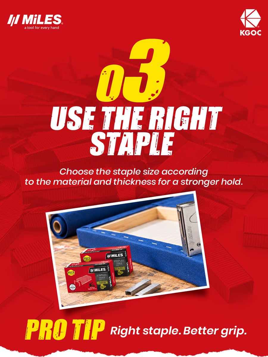MilesKGOC's tweet photo. Good results start with the right technique.
From cleaner cuts to better grip and a polished finish, these simple tips can help you get more out of every DIY project with Miles.
Save this for your next project.
#Miles #KGOC #DIYTips #GunTacker #DIYProjects
1/2 https://t.co/mC9dsoIVAG
