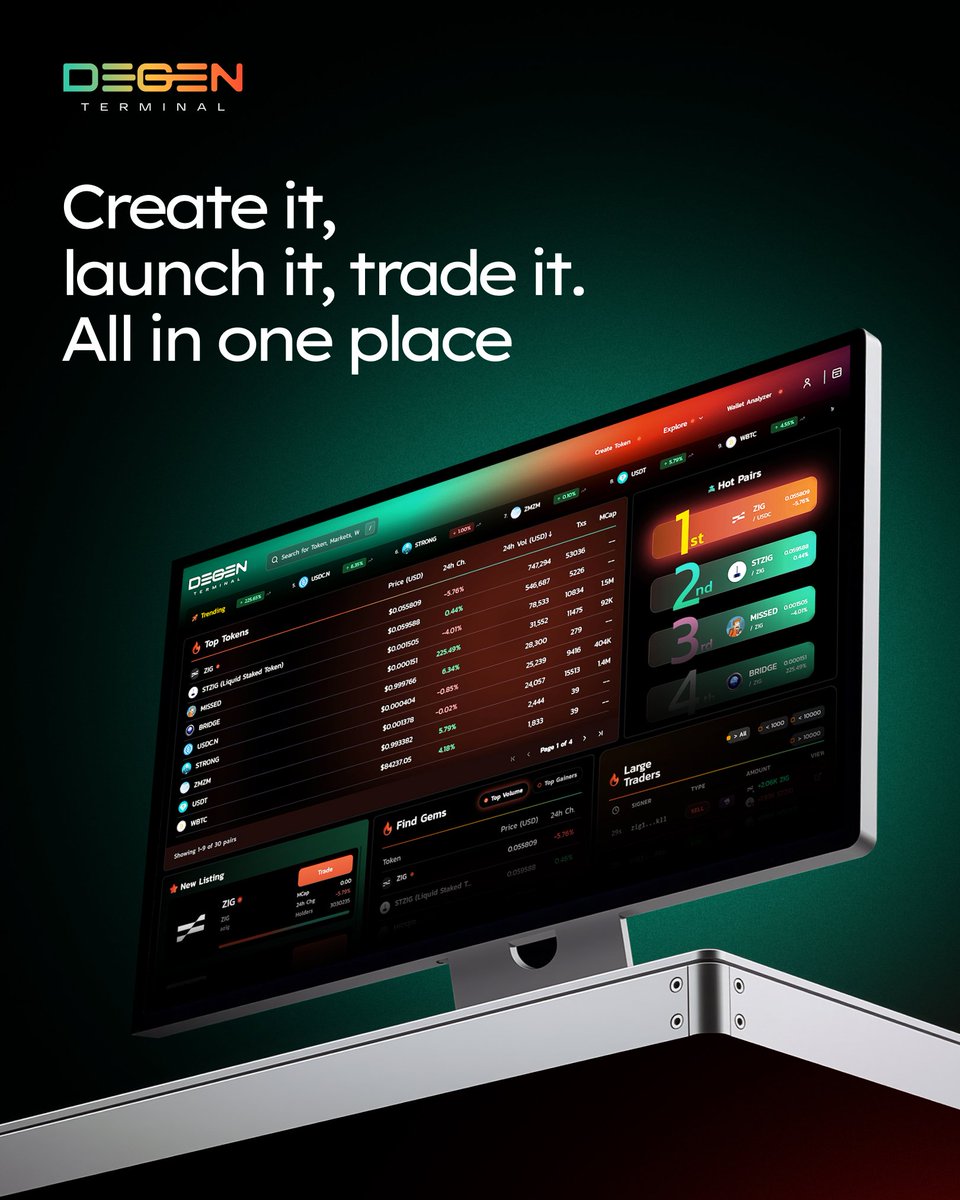 Dgen_Terminal's tweet photo. Devs out here juggling 4 platforms just to launch one token 🤓  

DegenTer: Launch it and trade it in the same place.    

The launchpad era is cooked 🍳 https://t.co/kXTBzoRIWL
