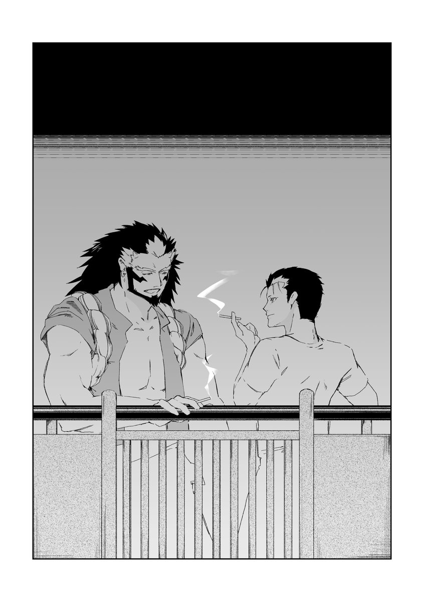 domingo_3gou's tweet photo. 新刊サンプル①
ユルアサと左右様が一緒にお出かけをしたり、ベランダで喫煙して怒られたり、 https://t.co/luaadMX3sK