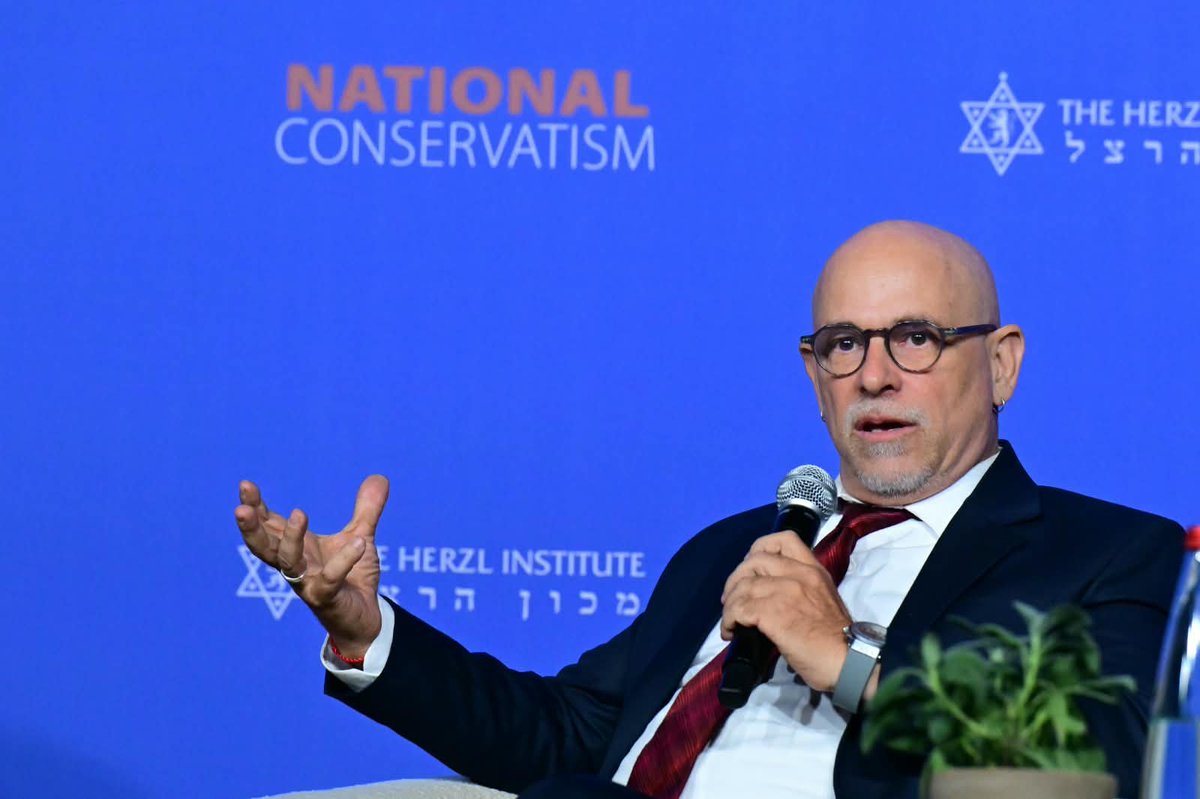 NatConTalk's tweet photo. “We, the Jews of Israel, have a great problem with progressive Jews in the West who support immigration.

It is time for us to call them out.”

— @GadiTaub1 at NatCon Jerusalem. https://t.co/9YHqGvF7Vn