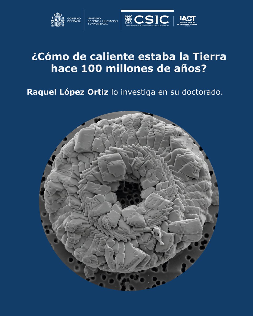 IACT_CSIC's tweet photo. Raquel López Ortiz (@IACT_CSIC / @UGR) ha presentado su Plan de Investigación de doctorado sobre el clima del Cretácico Tardío, un periodo muy cálido que sirve de "espejo" para entender el calentamiento futuro🌍🔥 https://t.co/YEf2bw4as0
