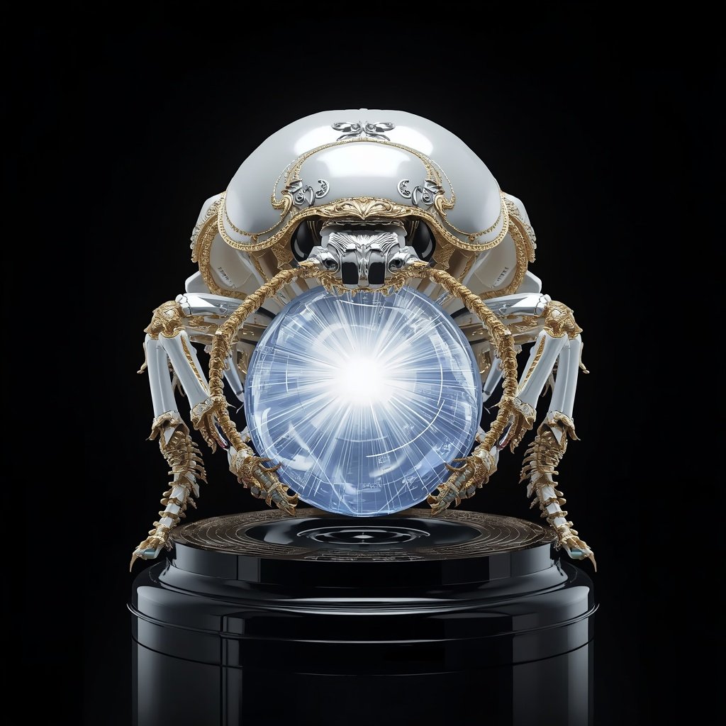 aleks_guardians's tweet photo. Stellar energy locked inside immaculate white porcelain and gold. This 1/1 celestial oracle commands the absolute apex of the elite metaverse vault. Pure high-end cyber luxury. โช๏ธโจ๐ฎ#PorcelainOracle #CelestialBeetle #Web3Luxury #MetaverseVault #CryptoMasterpiece https://t.co/IV2w1eAfjp