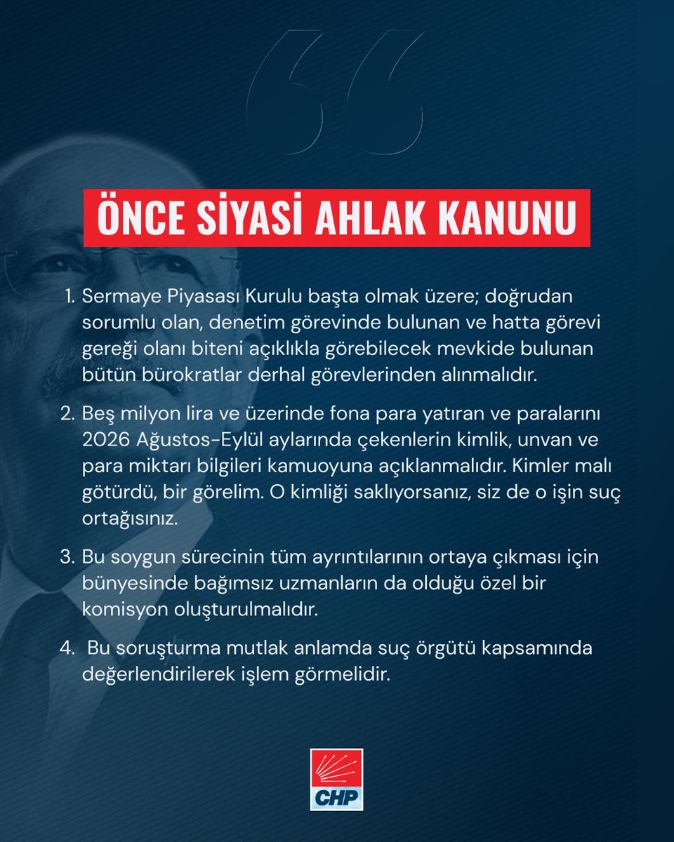 vekilmahirpolat's tweet photo. Önce Siyasi Ahlak Kanunu! https://t.co/QAleZB4OL9