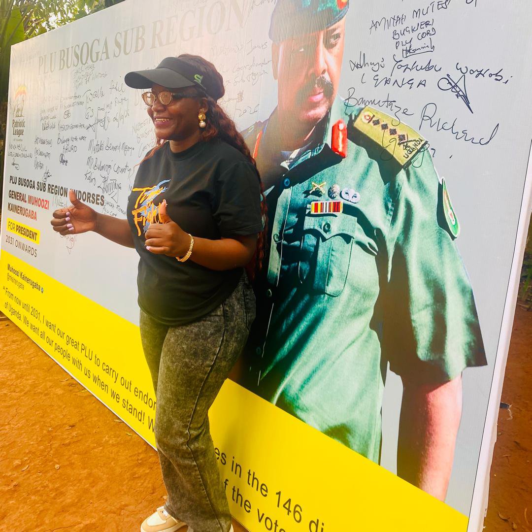 DocusKagweri's tweet photo. Today,Busoga sub-region Members of Parliament, together with other PLU leaders, this afternoon addressed the media and formally endorsed Gen. @mkainerugaba for President in 2031.

The delegation was led by @SamuelNabeetaM who also collected additional endorsement books to extend the signature drive across the sub-region.