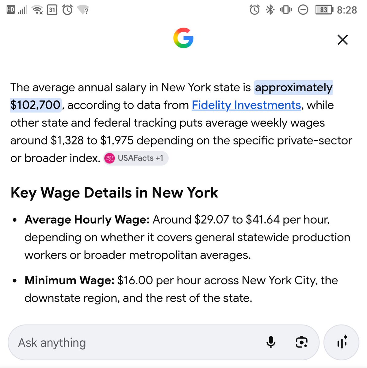 scottwhite1065's tweet photo. For those who say that "boomers had it easy".....

When i got married and bought a house in 1988 it seems minimum wage was about 7 grand (base pay no OT). My home cost me 132k. Or about 19 times minimum wage pay 

Average salary was 19k. (my house was 7 years salary)  With a degree starting pay was around 26k. (my house was about 5 years salary)

We didn't get "parental leave". Or "family sick leave" or free medical (obama care ) or many of the benefits given today. There's a cost to all of those things. They don't get funded from thin air. All of that adds to your compensation package

Today my home is worth 4-5 times what i paid 38 years ago

Min wage in NY state is 17 an hour or 5 times what it was in 88

Average salary in NY about 103k more than 5 times what it was in 88

So house is 5 times what it was in 88. Min wage is 5 times what it was in 88. Average wage 5 times what it was in 88

Yes times are tough. But in 88 times were tough too!

I worked two full time jobs for years. At one stretch went 730 days with not a single day off from both jobs. No sick days. No vacation days. No holidays. Even worked when my daughter was born and went back to work after she was born later that day. 

I don't resent people getting time with their families but we didn't get that 40 years ago. We never had it "easy"

Times were tough for boomers too  

News flash. TIMES ARE ALWAYS TOUGH!

Go ahead. Bring on the hate now.