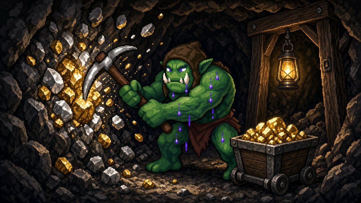 OrcsOnINK's tweet photo. Day one in the Mine: all 100 seats claimed in about five hours.

100 more open daily at 16:00 UTC until Friday's close.

Missed them? Keep mining: a finished shift earns Horde points, raffle entries for every seat freed when bots get filtered out.

https://t.co/fugksaHxEm https://t.co/ZHKx4OQ9gE