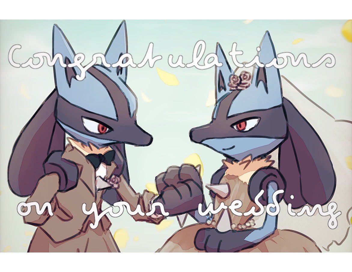 Overlord98TV's tweet photo. Thank you so much for the wonderful art work! Also, a big thanks to everyone who took the time to put together the picture book for my wife and I, we are very happy❤️‍🔥

@tsubuan_pkmn 
@waniym3 
@kazusa_ngo https://t.co/1VsjhMYL8y