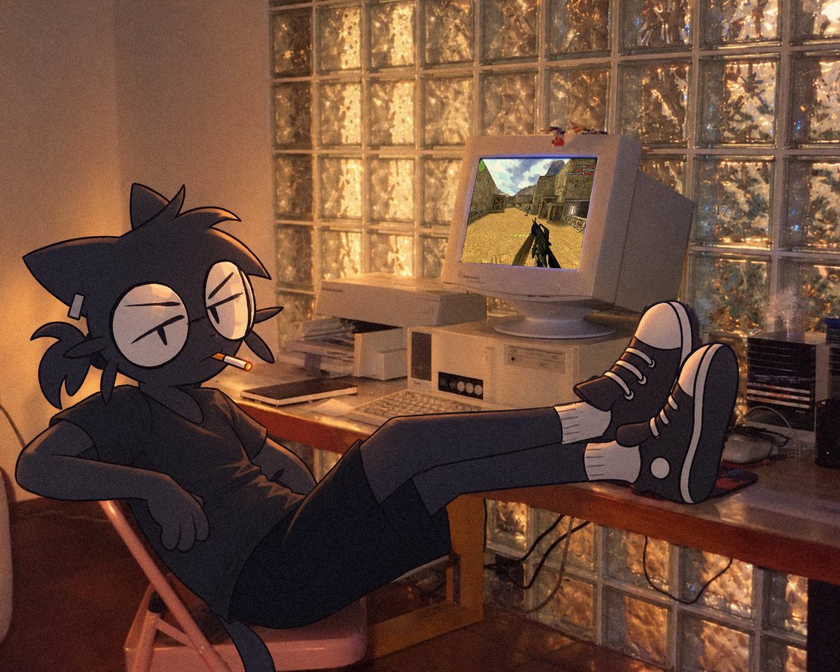KopieLattes's tweet photo. playing cs on old ass family computer https://t.co/k49Q4dUx3R