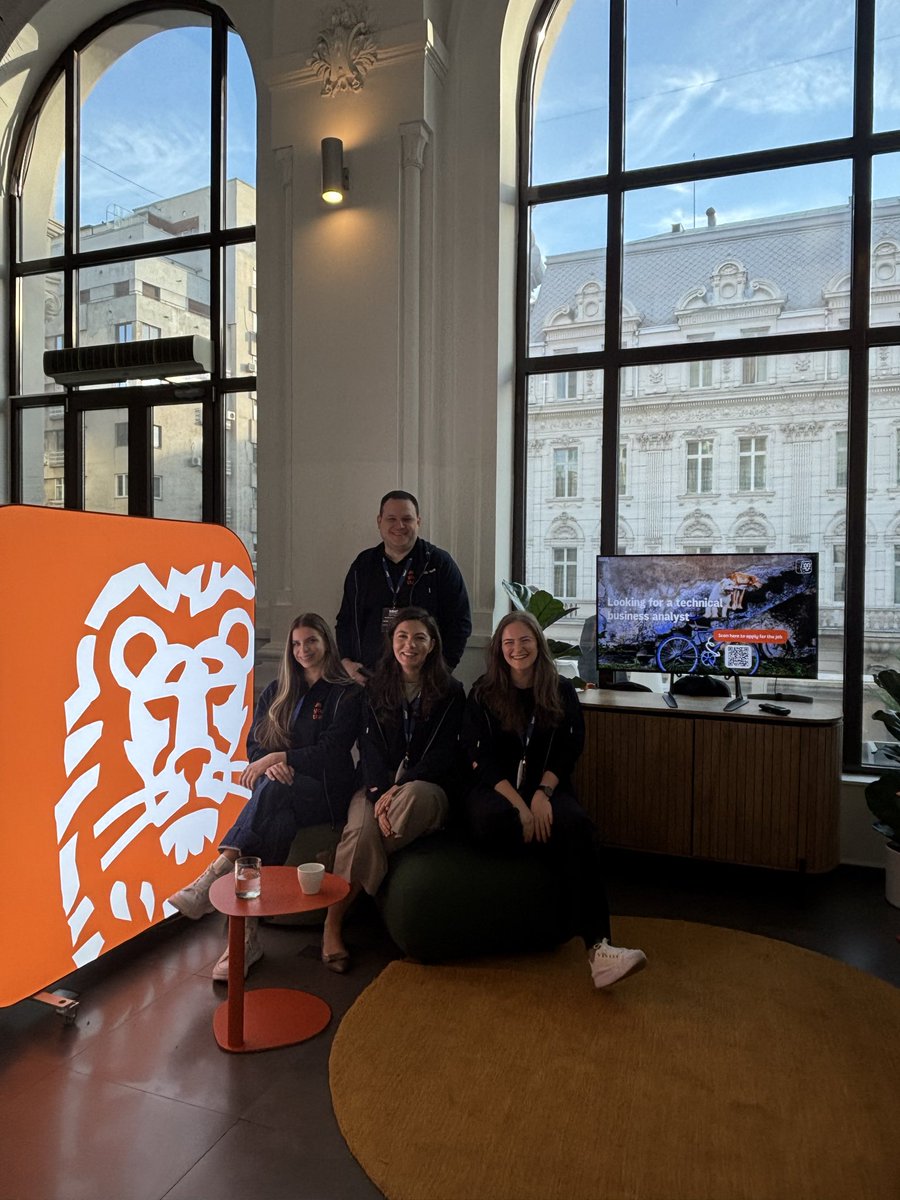 bigdataweek's tweet photo. Curious how a banking tech hub uses #data and #AI day to day? Stop by ING Hubs Romania booth, meet the team and ask them about the work behind #digitalbanking products.

#inghubsromania #partnerships #bigdataweek #bdw2026 #bdwbucharest https://t.co/1NSsAlfhBy