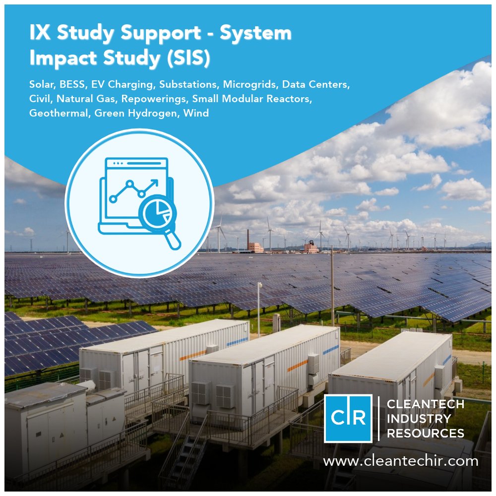 CleantechIR's tweet photo. A System Impact Study tells you how your project could affect the grid. But what happens next?
CIR’s IX Study Support helps you understand findings, identify constraints, plan next steps, and prepare for utility discussions.
#CIR #Cleantechir https://t.co/26j2ihTArv