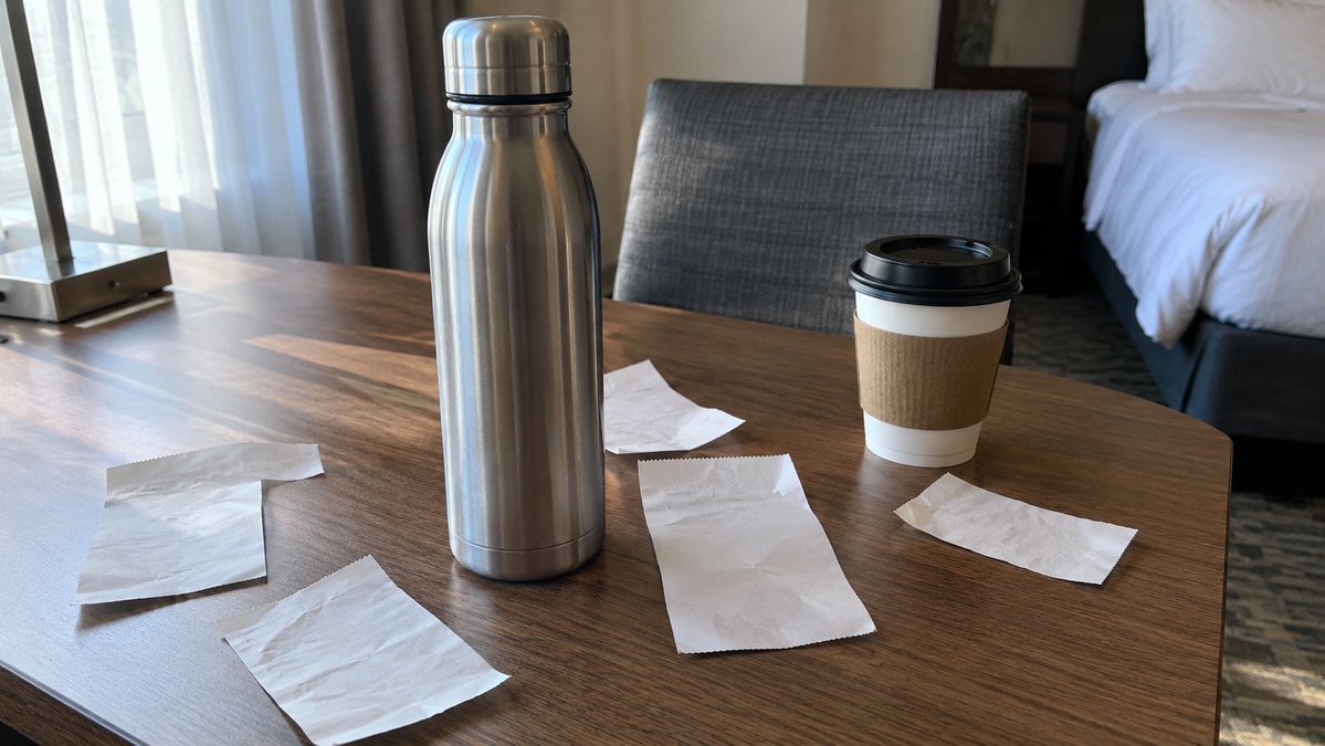 LifeResetBook's tweet photo. Hit the ground running is fine advice from people who slept. I've arrived after a night of travel. I collect my badge this afternoon, so this morning is water, daylight and one slow coffee. Ambition keeps for a few hours. What won't you do the morning after a long trip? https://t.co/D8uL5479vL