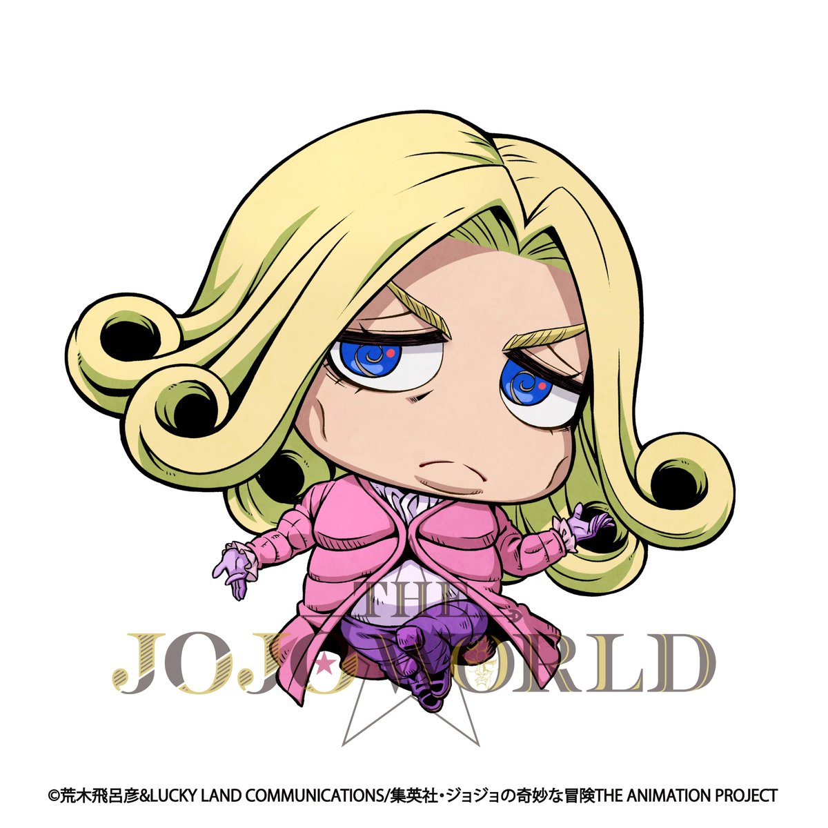 THE_JOJO_WORLD's tweet photo. ★━━━━━━━━━━━━★
　　  THE★JOJO WORLD 　 
           新規ちみキャラ紹介 
★━━━━━━━━━━━━★

ファニー・ヴァレンタイン

☑️公式サイト
https://t.co/YSf25Icven

#THEJOJOWORLD #jojo_anime https://t.co/1U0PVP12Mk