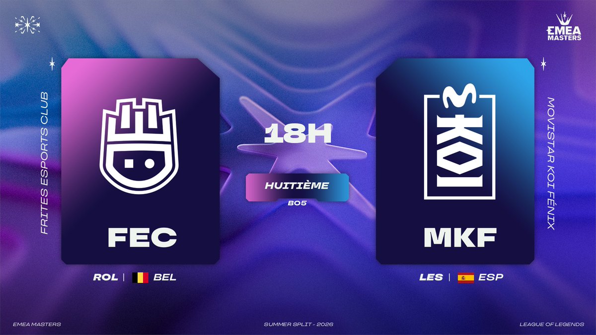 ouat_lol's tweet photo. L'histoire est à écrire pour @FritesEC ce soir ! Ils affrontent l'équipe espagnol de @MovistarKOILoL pour une place en quart de final et continuer leur run incroyable. 

Soutenons la belgique ce soir à partir de 18h00 sur la OUAT TV ! 

https://t.co/oZnIN1QcFU https://t.co/hptdVwisTJ