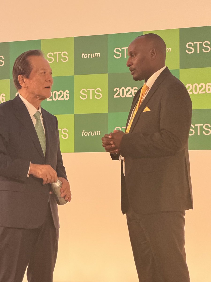 EngJonard's tweet photo. I had the pleasure of meeting Prof. Hiroshi Komiyama, Chairman of the Science and Technology in Society (STS) forum. I shared Uganda’s intention to have the Ministry of Science, Technology and Innovation join the STS forum as a member organisation, an initiative he warmly welcomed and offered to guide. Uganda must have a strong voice in global conversations shaping the future of science, technology and innovation, from emerging policy and international cooperation to the moonshot innovations that will define the next era of human progress.
@STIsecretariat