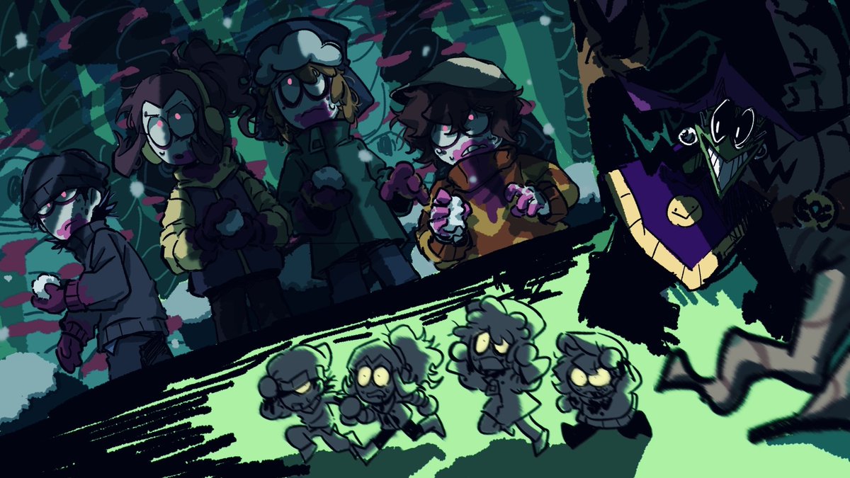 Zz24531882's tweet photo. #spookymonth 
#spookymonthfanart
고생 많은 십대들 https://t.co/fPHibRchRf