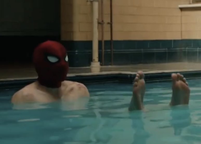audasssity's tweet photo. would stick his wet stinky feet down my throat after a long day of him being spider-man. take deep stiffs right under the toes. lick all the pinky orange parts and between each toe. suck on the heel. lick his ankles and shins. want them pressed down on my face. https://t.co/DnYjieBBvn