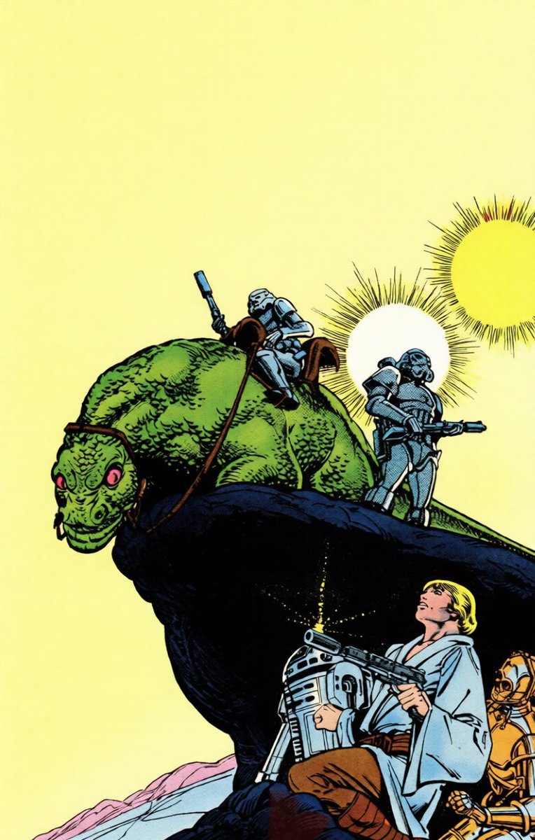 NoTextSWPics's tweet photo. Marvel comic book cover art for Star Wars 31 by Carmine Infantino and Bob Wiacek (released October 1979)

#NoTextStarWars #marvelcomics #starwarscomics #classicstarwars #starwars https://t.co/kDpsfCIFbe