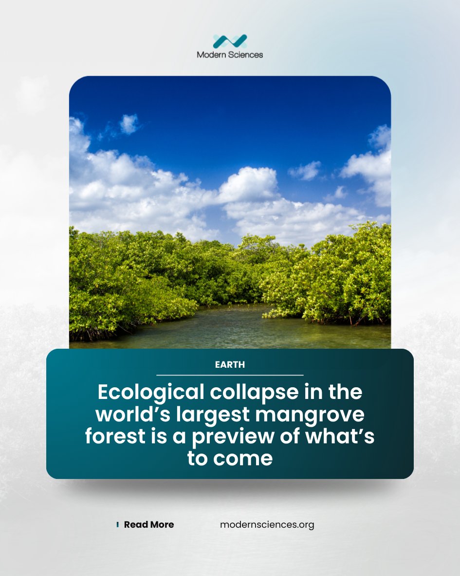 ModernSciences_'s tweet photo. The Sundarbans delta located where the Ganges and Brahmaputra rivers meet is now facing a critical water crisis characterized by cracked ponds and the failure of salt-tolerant mangrove ecosystem defenses. https://t.co/Iiz9NHp6PB https://t.co/nOFHmRpj7z