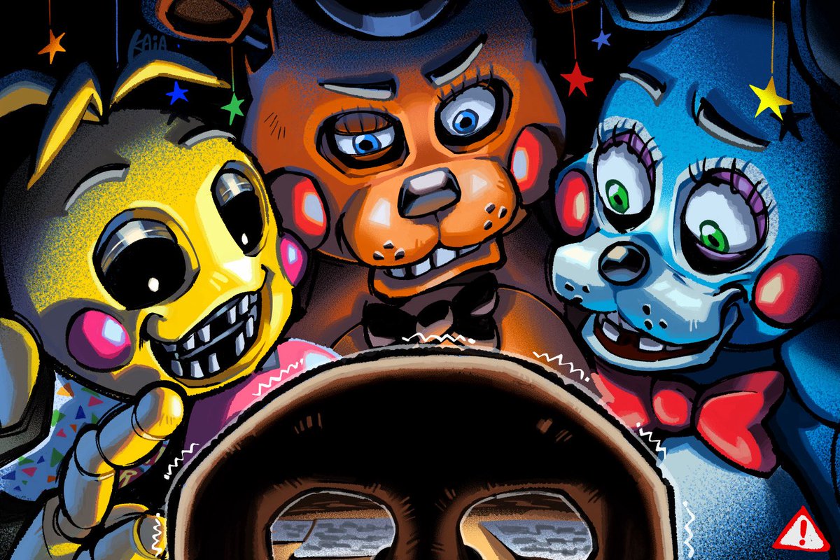 2ma2ma_kai's tweet photo. 🐤🐻🐰😒  #FNAF https://t.co/AwZcVNxXpO